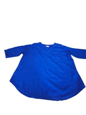 Malibu Royal Blue V-Neck Long Sleeve Tunic